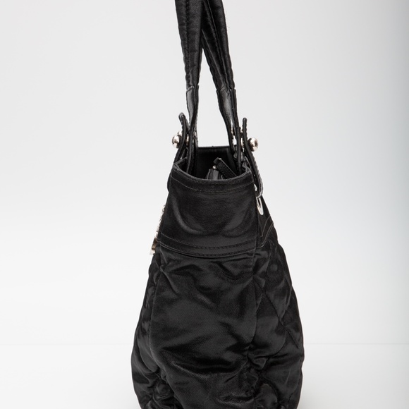 CHANEL PARIS BIARRITZ CLASSIC QUILTED NYLON CANVAS TOTE (2007) - Picture 3 of 13